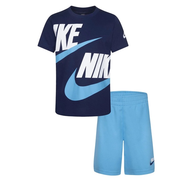 Nike Boys 2 Piece Outfit T-Shirt and Shorts - Picture 5 of 5